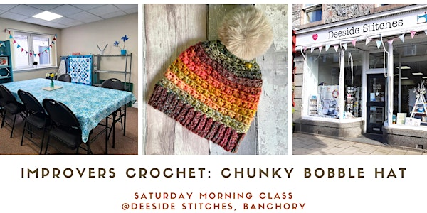 Chunky crochet bobble hat (Banchory morning class) | Deeside Stitches