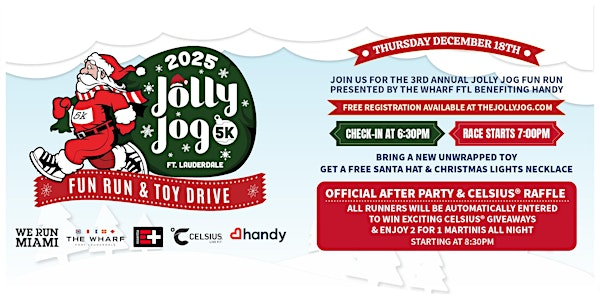 Jolly Jog Fort Lauderdale 5K: Fun Run & Toy Drive at The Wharf FTL | The Wharf Fort Lauderdale