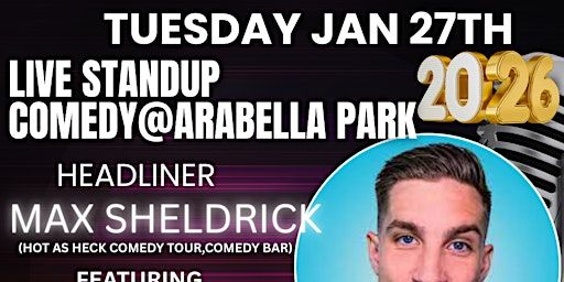 Rusty Nail Comedy At Arabella Park Beer Bar: Headliner Max Sheldrick | Arabella Park Beer Bar