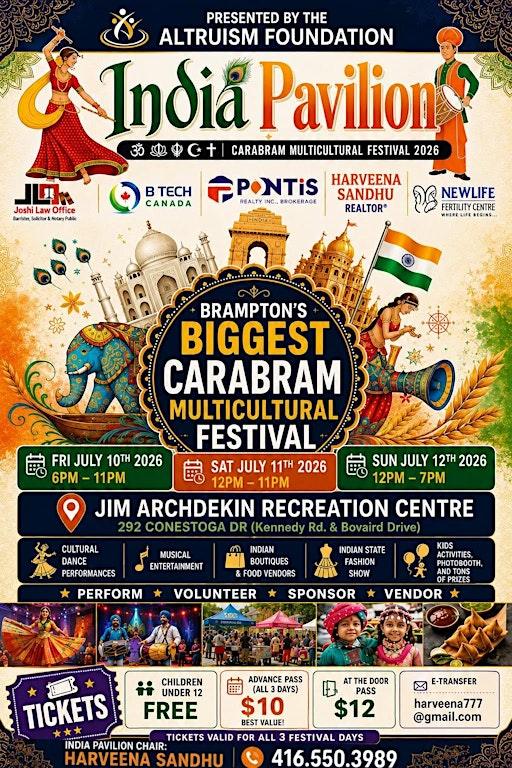 INDIA PAVILION CARABRAM FESTIVAL 2026 | Jim Archdekin Recreation Centre