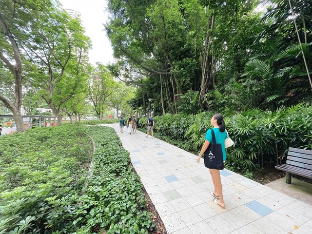 Greenery amidst the concrete jungle