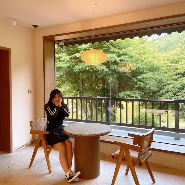 초록초록🌱한 풍경 속 일본에 놀러온 듯한 천안 카페 교토리