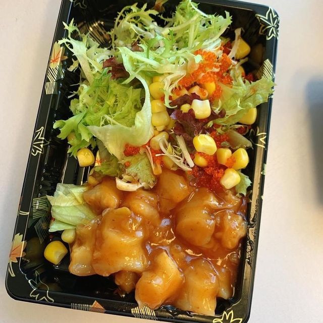 《食外賣啦..自取抵食魚生飯》