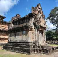 Historic Hindu temple with pyramid shape
