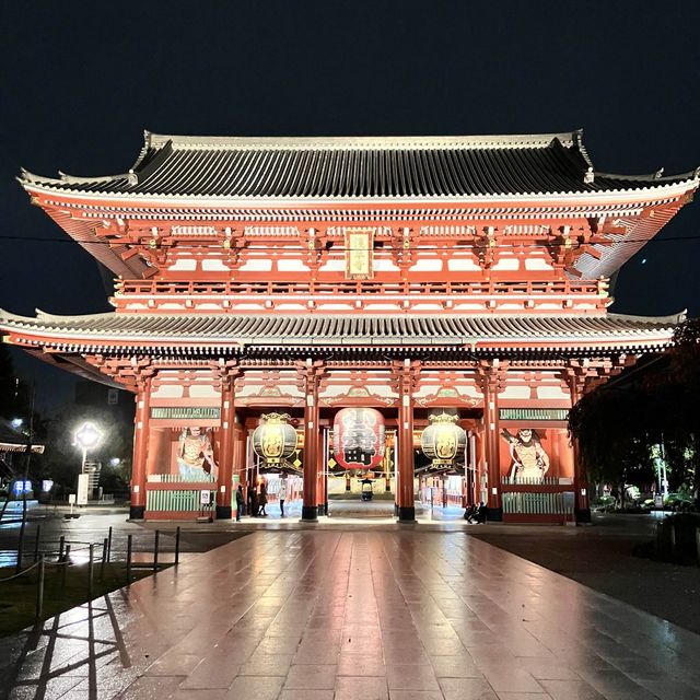 【東京】幻想的な雷門