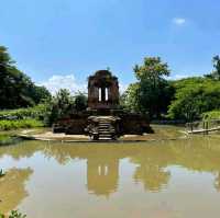 เที่ยววัดเก่าโบราณ วัดเกาะกลาง อ.ป่าซาง จ.ลำพูน 
