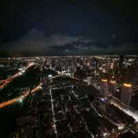 Bangkok Skyline On Baiyoke Sky Rooftop