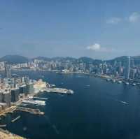 300米高空上面望晒成個香港