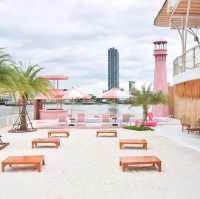 คาเฟ่ธีมชายหาดที่น่ารักที่สุดในนนทบุรีแล้ว 🏖️