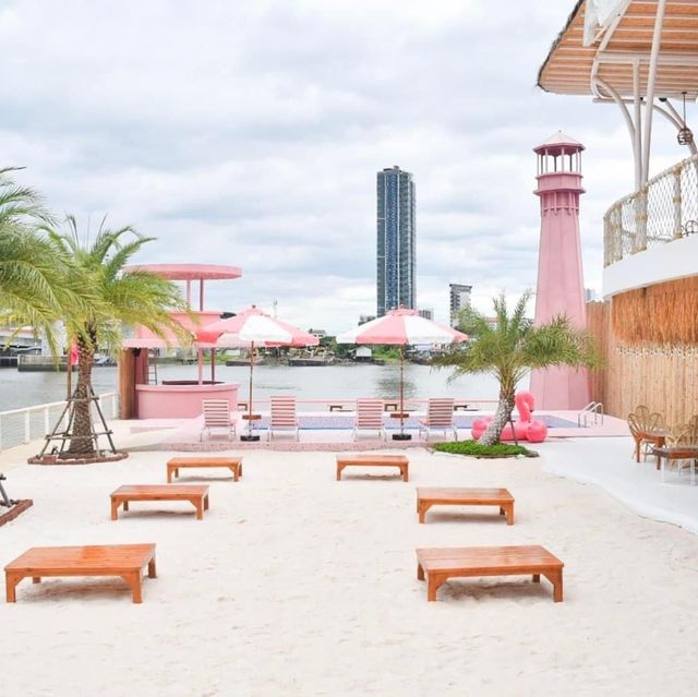 คาเฟ่ธีมชายหาดที่น่ารักที่สุดในนนทบุรีแล้ว 🏖️
