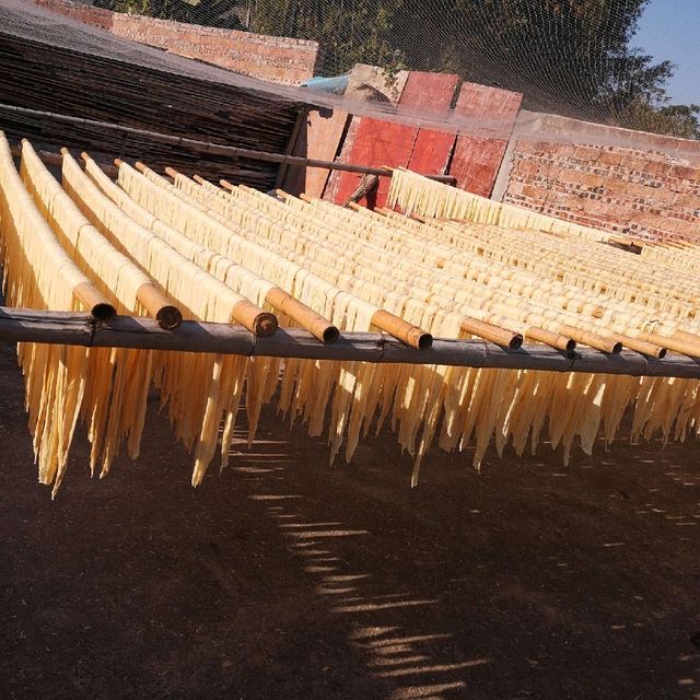 Learning ancient tofu making 