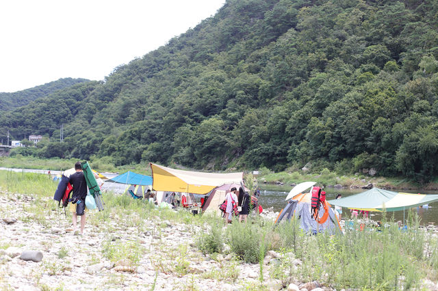 홍천 팔봉산 유원지 계곡