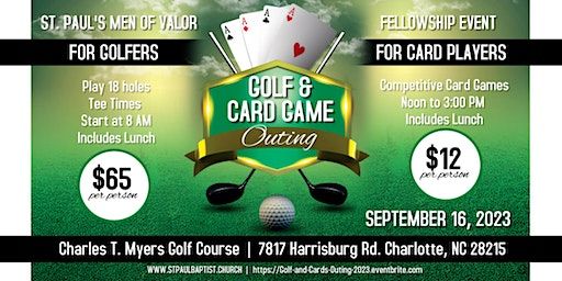 St. Paul Baptist Men of Valor Fellowship Outing (Charlotte) | Charles T Myers Golf Course