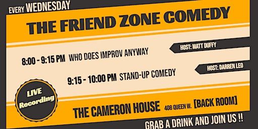 Stand-Up Comedy & Improv Show @ The Cameron House (Live Recording!) | The Cameron House