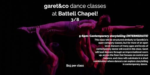 Garet&Co Dance Classes at Battell Chapel: Contemporary Storytelling | Battell Chapel