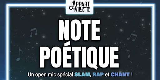 Open mic - Note poétique | 9 Av. du Nouveau Conservatoire