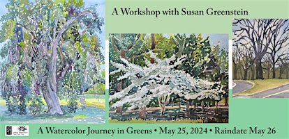 NYC Urban Sketchers -Susan Greenstein: A Watercolor Journey in Greens | 15 St-Prospect Park