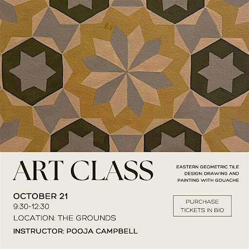 Eastern Geometric Tile Design: Drawing and Painting with Gouache | The Grounds of Livev