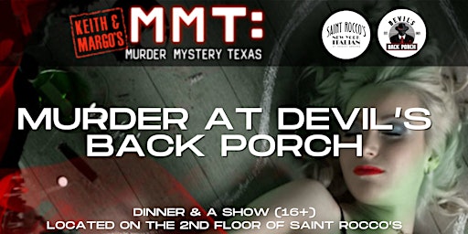 Keith and Margo's MURDER IN DEVIL'S BACK PORCH at Saint Rocco's | Saint Rocco's New York Italian