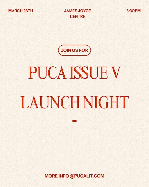 Púca Issue V Launch | James Joyce Centre