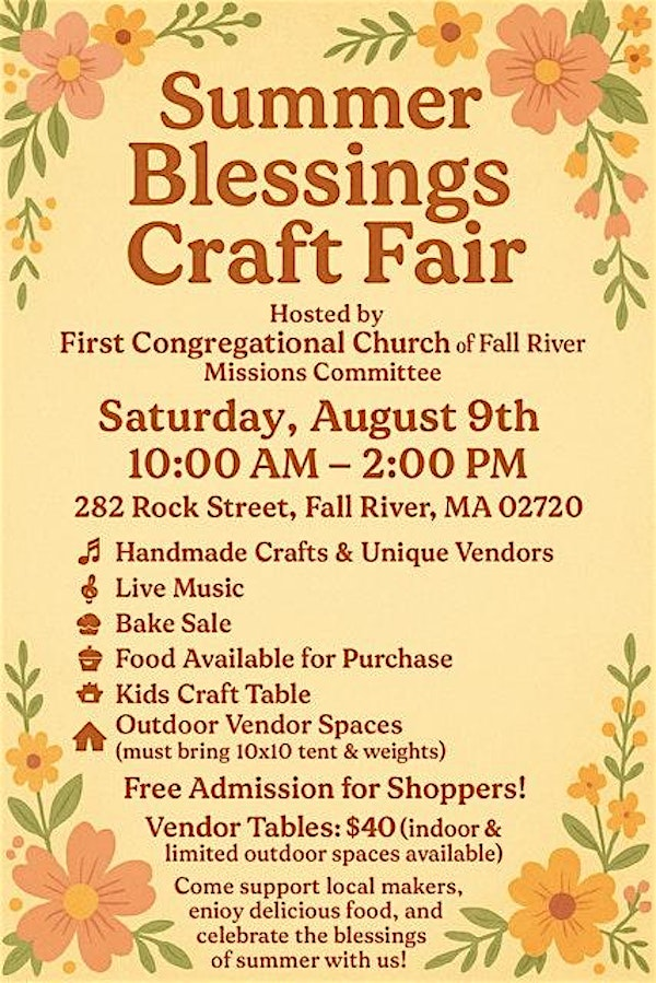 Summer Blessings Craft Fair | 282 Rock St