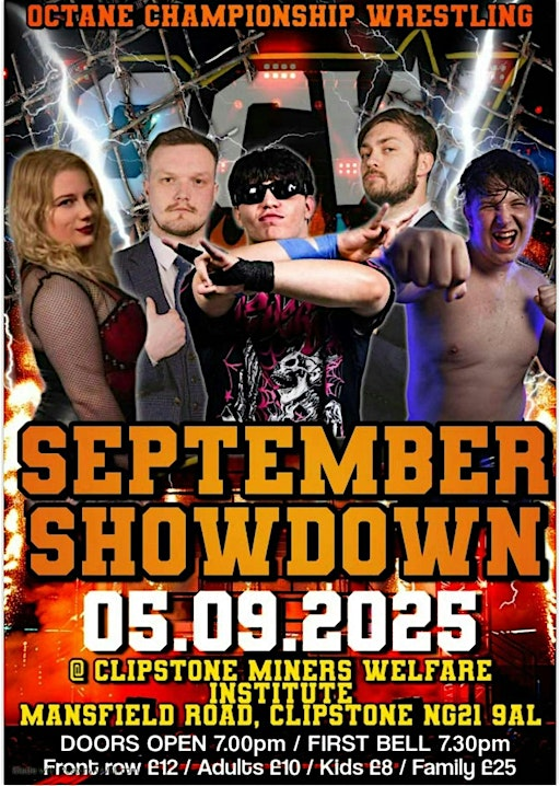 September Showdown | Clipstone Miners Welfare Institute