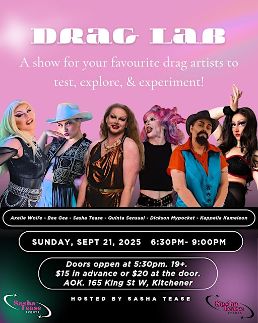 Drag Lab (formerly Sasha's Drag Open Stage) | AOK Craft Beer + Arcade