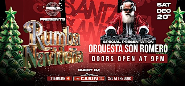 ROMERO ENTMT: Rumba Navideña con Orquesta Son Romero | The Cabin Pub + Party