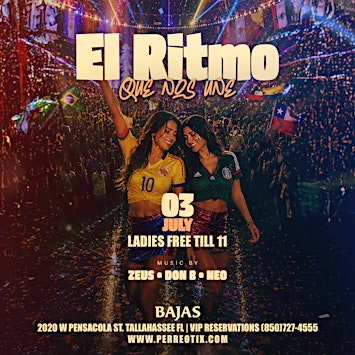 El Ritmo - Que Nos Une | Latin Night (Ladies Free) | Bajas