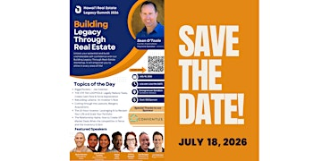 Hawaii Real Estate Legacy Summit 2026 | Entrepreneurs Sandbox