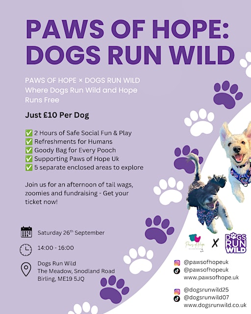 PAWS OF HOPE: DOGS RUN WILD | Dogs Run Wild
