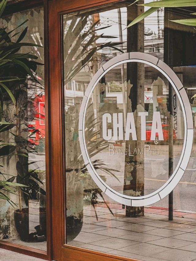 🥤【 CHATA BangLamPhu 】📸 #คาเฟ่เปิดใหม่ 