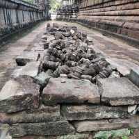 Historic Hindu temple with pyramid shape
