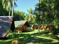 Staying in huts in Moalboal