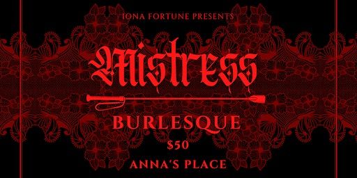 Mistress Burlesque at Anna's Place (Omaha) | Anna's Place