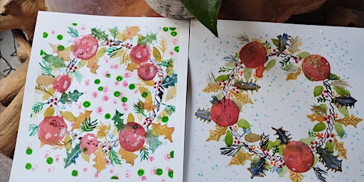 PAINT YOUR OWN CHRISTMAS WREATH IN WATERCOLOURS | Caffettino