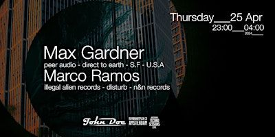 Amsterdam Techno Sessions w/ Max Gardner (Peer Audio - Direct To Earth) San Francisco - U.S.A | Club John Doe