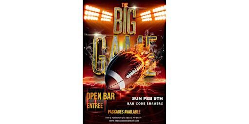 Big Game Viewing Party | Bar Code Burgers