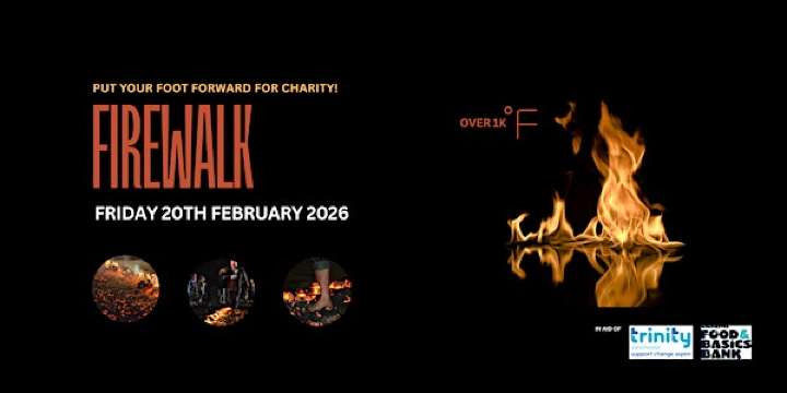Community Firewalk: Supporting Trinity Winchester/Food and Basics Bank | Winchester Basics Bank