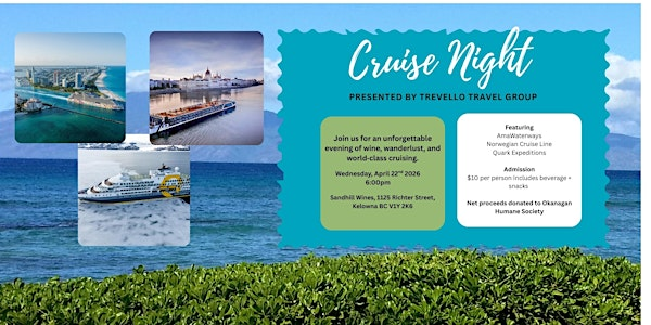 Cruise Night, presented by Trevello Travel Group | Sandhill Wines