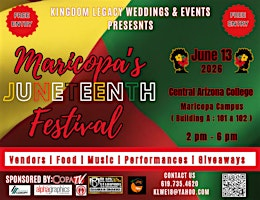 Maricopa's Juneteenth Festival  2026 | CAC (Central Arizona College)-Maricopa Campus