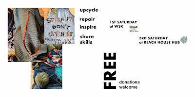 Stitch It, Don’t Ditch It! at the WSK Hub Cafe | WSK Hub Cafe, 35-36 Tarring Road