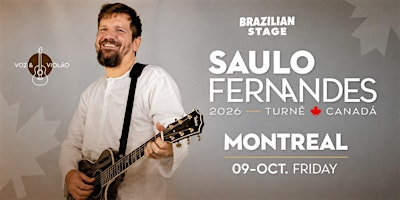 SAULO FERNANDES - MONTREAL, Canadá -  Outubro 2026 | Oscar Peterson Concert Hall