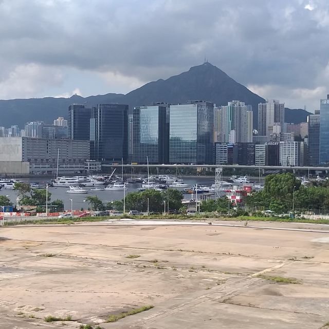 在啟德郵輪碼頭看觀塘