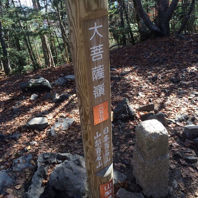 紅葉の大菩薩嶺