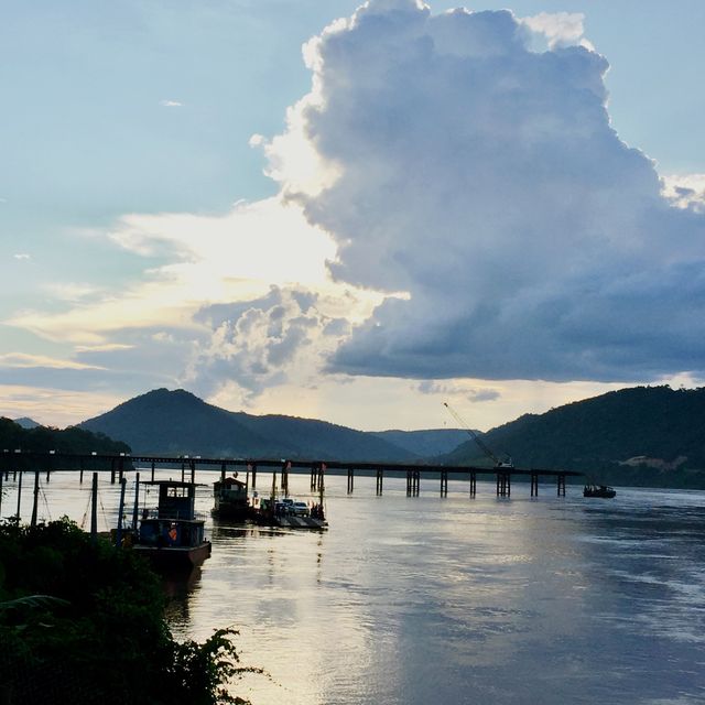 The scene of Luangprabang heritage city. 