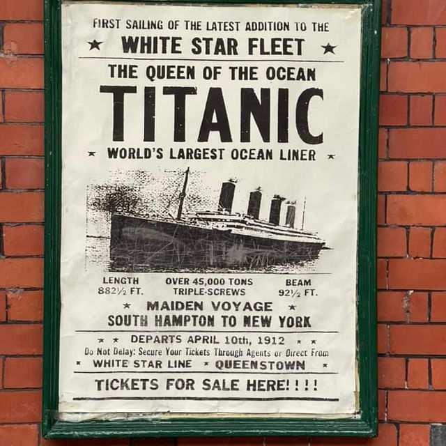 Titanic's last port of call! ☘️🛳