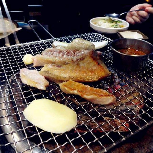 Bbq Black Pork Street in Jeju Island