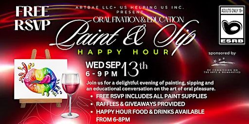Oral Fixation & Education: Paint & Sip Happy Hour w/ Artbae & Us Helping Us (Washington) | LYDIA ON H