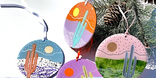 Handmade ornaments. Holiday prep kick off! Paper collage in person workshop (Tempe) | Lan Art&Design Studio